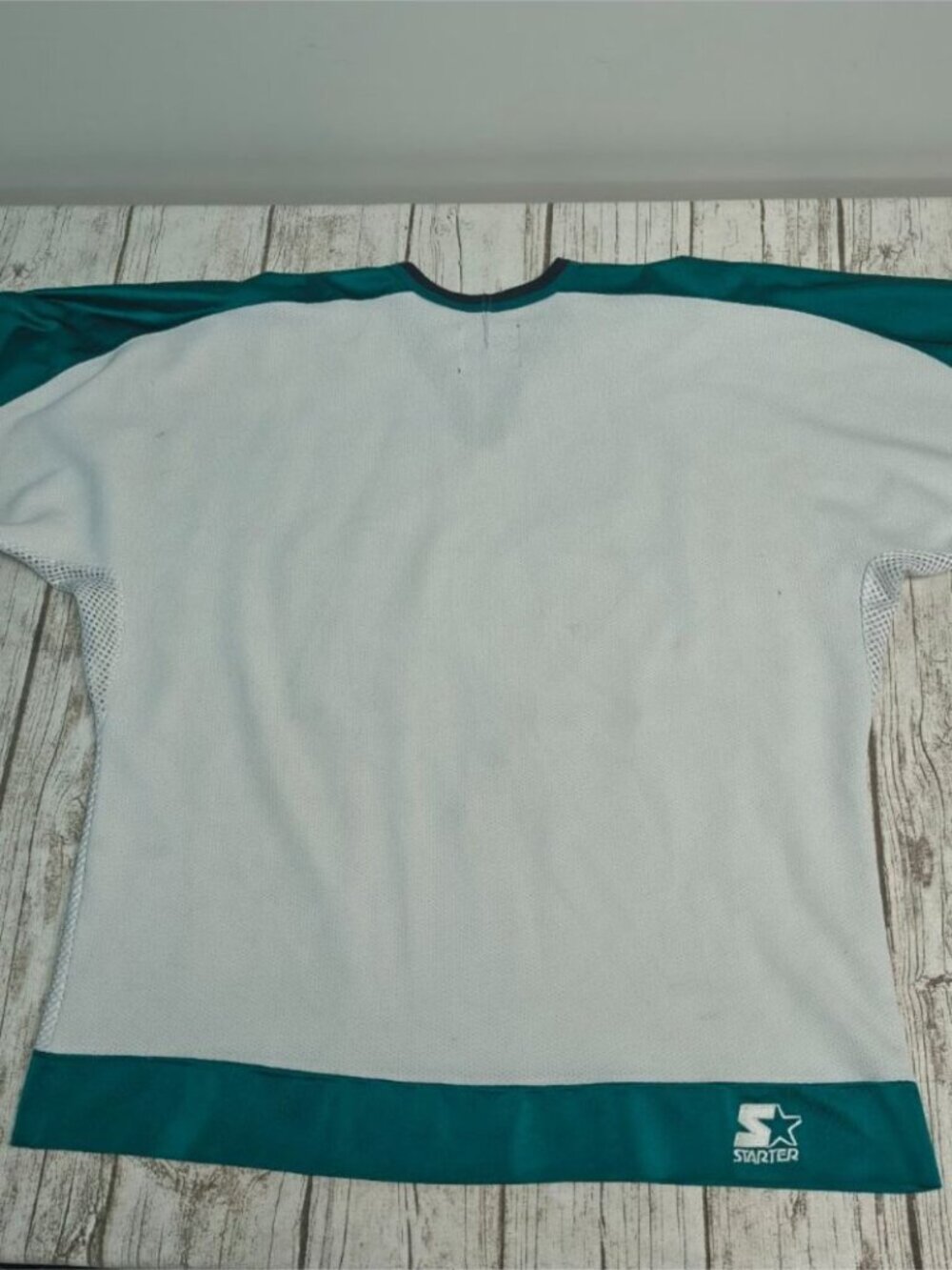 Vintage 1990's San Jose Sharks Starter Jersey NHL Size Large - Picture 9 of 10